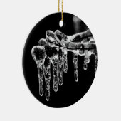 begin ijskoude winter keramisch ornament (Rechts)