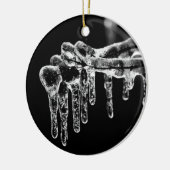 begin ijskoude winter keramisch ornament (Links)