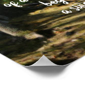 Begin Inspirerend Quote Woodland Path Poster (Hoek)