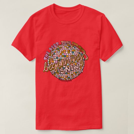 Begin is nu t-shirt (Design voorkant)