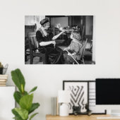 Begin jaren '00 Violin Lesson Poster (Thuiskantoor)