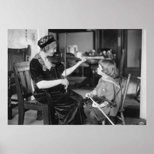 Begin jaren '00 Violin Lesson Poster (Voorkant)