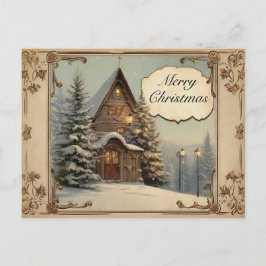 Begin jaren 1900 Antiek kerstvakantie motieven Feestdagenkaart