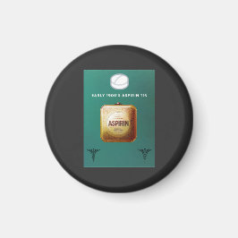 Begin jaren 1900 Aspirine Tin Magneet