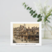 Begin jaren 1900 Chester, Engeland straatscène Briefkaart (Staand voorkant)