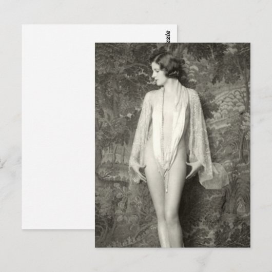 Begin jaren 1900, Frans Briefkaart van Schoonheid (Voorkant / Achterkant)