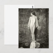 Begin jaren 1900 Franse schoonheid Briefkaart (Voorkant / Achterkant)