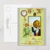 Begin jaren 1900  Halloween Groeten Feestdagenkaart (Voorkant / Achterkant)