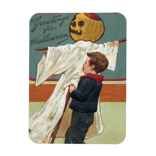 Begin jaren 1900  Halloween Groeten Magneet (Verticaal)