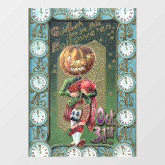 Begin jaren 1900  Halloween Groeten Raamsticker