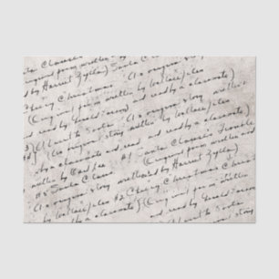 Begin jaren 1900: Heartwarming Music Teacher Notes Tissuepapier
