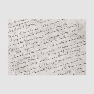 Begin jaren 1900: Heartwarming Music Teacher Notes Tissuepapier