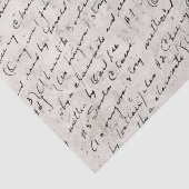 Begin jaren 1900: Heartwarming Music Teacher Notes Tissuepapier (Detail)