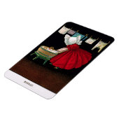 Begin jaren 1900 Maandag Sunbonnet Sue Magnet Magneet (Linkerzijde)