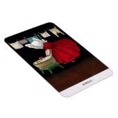 Begin jaren 1900 Maandag Sunbonnet Sue Magnet Magneet (Rechterzijde)