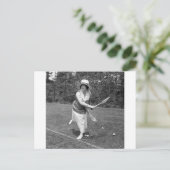 Begin jaren 1900 Mode Tennis Briefkaart (Staand voorkant)