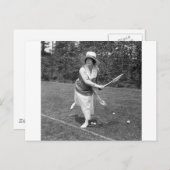 Begin jaren 1900 Mode Tennis Briefkaart (Voorkant / Achterkant)