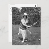 Begin jaren 1900 Mode Tennis Briefkaart (Voorkant / Achterkant)