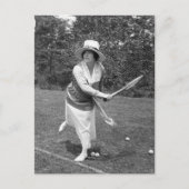 Begin jaren 1900 Mode Tennis Briefkaart (Voorkant)