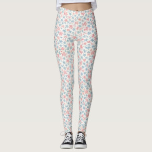 Begin jaren 1900 Repro Floral Print Leggings