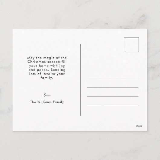 Begin jaren 1900 Schattigee  feestelijke kerst Feestdagenkaart (Achterkant)