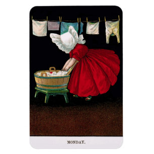 Begin jaren 1900 van maandag Sunbonnet Sue Magnet Magneet