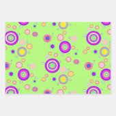 Begin jaren 2000 kleurrijke cirkels Geometrisch pa Inpakpapier Vel (Voorkant 3)
