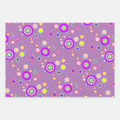 Begin jaren 2000 kleurrijke cirkels Geometrisch pa Inpakpapier Vel (Voorkant)