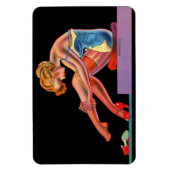 begin jaren 40: een prachtig meisje met een pin-up magneet (Verticaal)