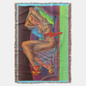 begin jaren '40: Prachtige pin-up girl Deken (Voorkant Verticaal)