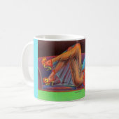 begin jaren '40: Prachtige pin-up girl Koffiemok (Voorkant links)