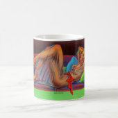 begin jaren '40: Prachtige pin-up girl Koffiemok (Center)