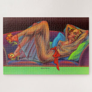 begin jaren '40: Prachtige pin-up girl Legpuzzel