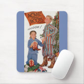 begin jaren vijftig cowboylaarzen voor Kerstmis Muismat (Met muis)