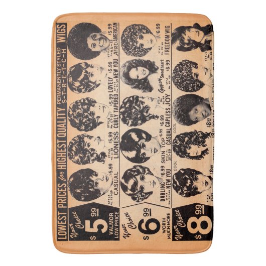 begin jaren zeventig wijk reclame badmat (Voorkant Verticaal)