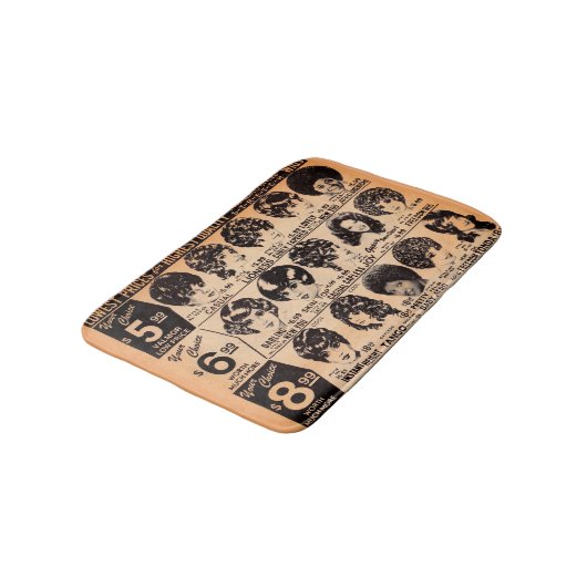 begin jaren zeventig wijk reclame badmat (Gekanteld)