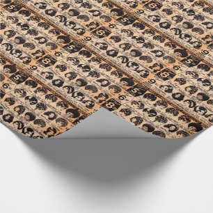 begin jaren zeventig wijk reclame cadeaupapier