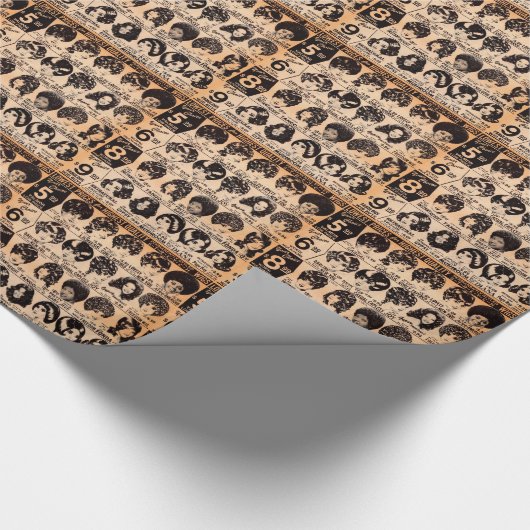 begin jaren zeventig wijk reclame cadeaupapier (Hoek)