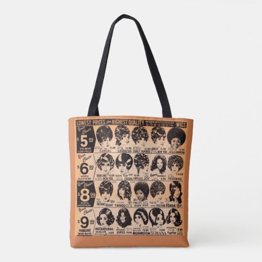 begin jaren zeventig wijk reclame tote bag (Achterkant)