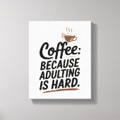 Begin je dag goed met dit koffiescenario canvas afdruk (Voorkant)