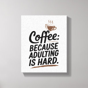 Begin je dag goed met dit koffiescenario canvas afdruk