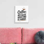 Begin je dag goed met dit koffiescenario canvas afdruk (Insitu (Woonkamer))