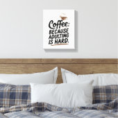 Begin je dag goed met dit koffiescenario canvas afdruk (Insitu (Slaapkamer))