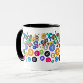 Begin je dag met Crypto-kleuren! Mok (Voorkant links)