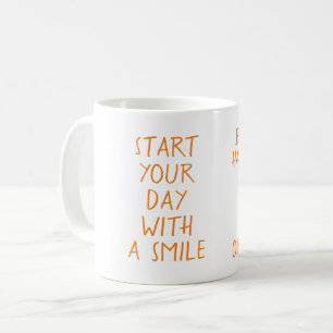 Begin je dag met een glimlach koffiemok