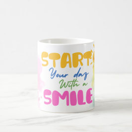 Begin je dag met een glimlach – Schattig  Koffiemok