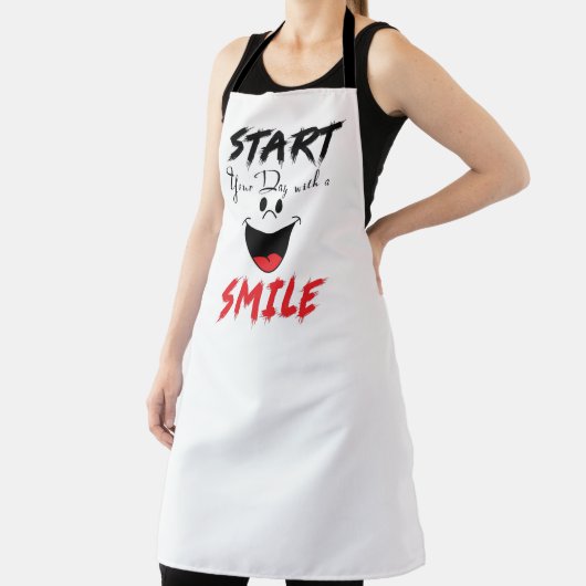 Begin je dag met een glimlach schort (Insitu)