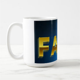 "Begin je dag met een slokje geloof." Mok