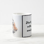 Begin je dag met een sprankje vreugde koffiemok (Center)