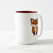 Begin je dag met een stevige dosis cafeïne! tweezi tweekleurige koffiemok (Voorkant rechts)